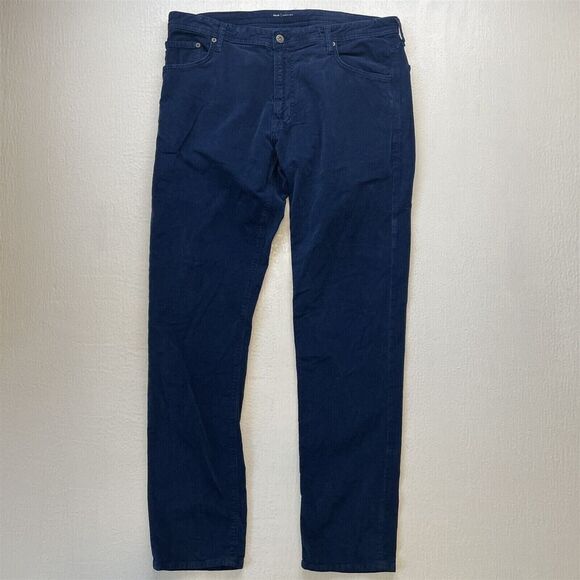 AG Adriano Goldschmied‎ 36x34 Tellis Slim Blue Corduroy Mens Jeans - Picture 1 of 9
